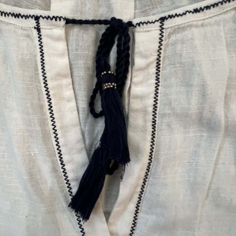 FREE PEOPLE Women’s Cotton Noyal Counting Stars Tunic Ivory Medium Embroidered - Picture 2 of 10